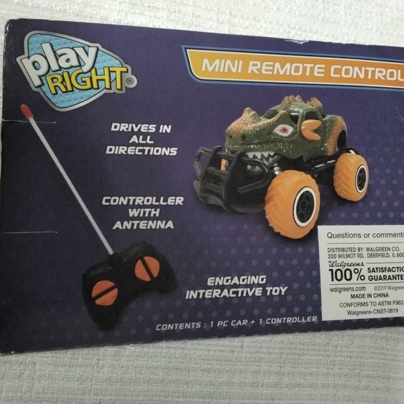 Play Right Mini Remote Control Vehicle Dinosaur controller with antenna Toy - Picture 1 of 15